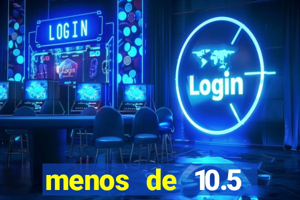 menos de 10.5 escanteios o que significa