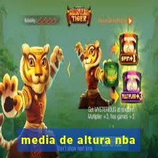 media de altura nba