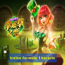 treino formula 1 horario